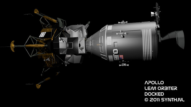 Apollo LEM Orbiter Docked